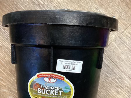 8 Quart Rubber Flat Back Bucket Online Sale