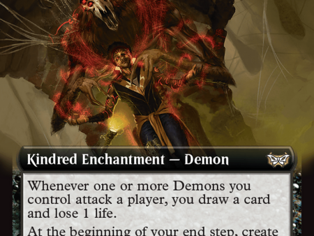 Demonic Covenant (Extended Art) [Duskmourn: House of Horror Commander] Online Sale