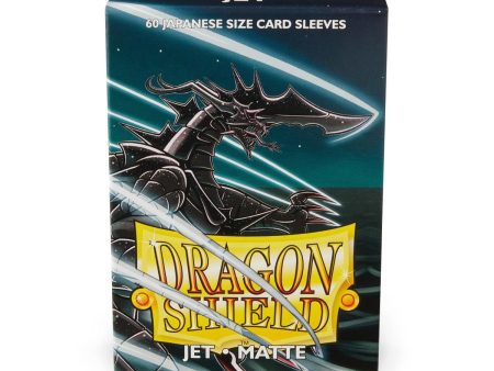 Dragon Shield: Japanese Size 60ct Sleeves - Jet (Matte) For Discount