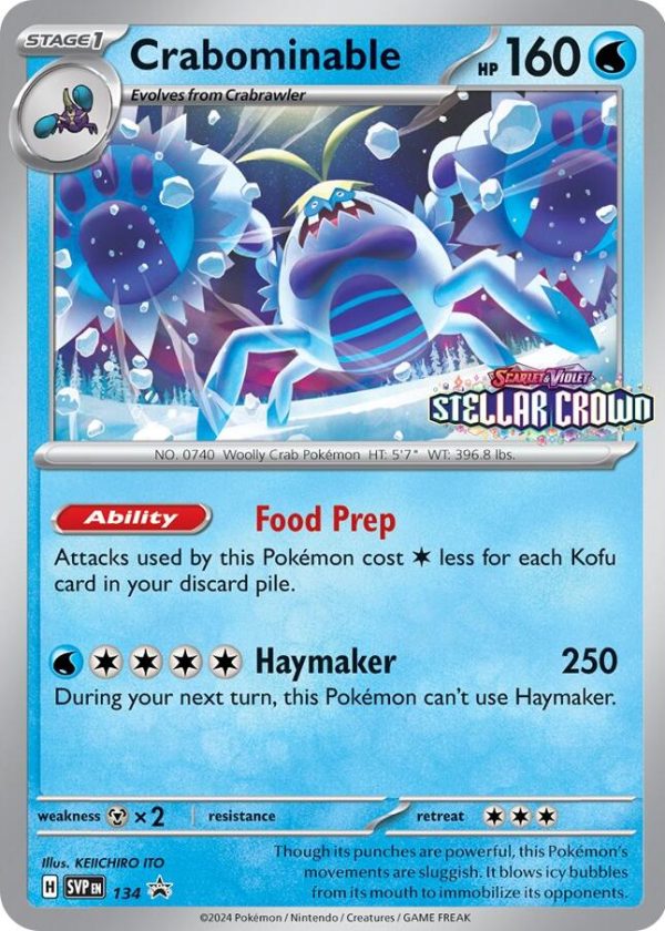 Crabominable (SVP134) [Scarlet & Violet: Black Star Promos] For Cheap