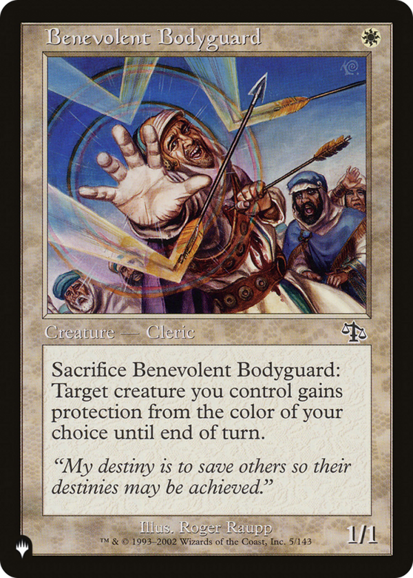 Benevolent Bodyguard [The List] For Discount