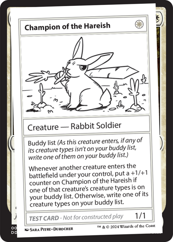 Champion of the Hareish [Mystery Booster 2 Playtest Cards] Cheap