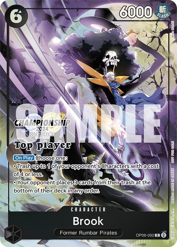 Brook (Championship 2024 Top Player Pack) [One Piece Promotion Cards] For Cheap