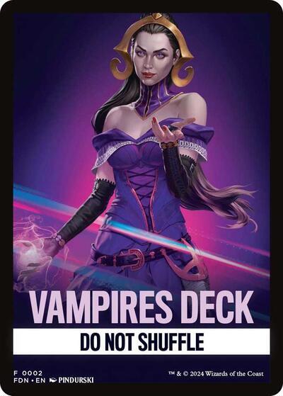 Vampires Deck Theme Card [Foundations Tokens] Online Hot Sale