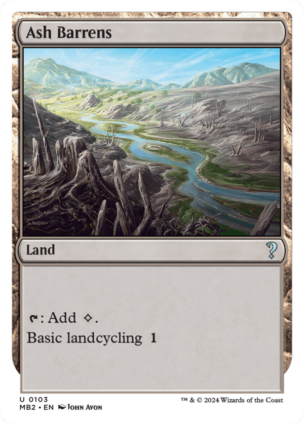 Ash Barrens (White Border) [Mystery Booster 2] Online Sale