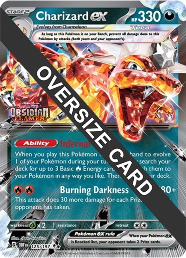 Charizard ex (125 197 - Jumbo Card) [Scarlet & Violet: Obsidian Flames] For Cheap