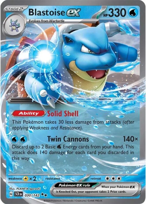 Blastoise ex (030 142) [Scarlet & Violet: Stellar Crown] Online Sale