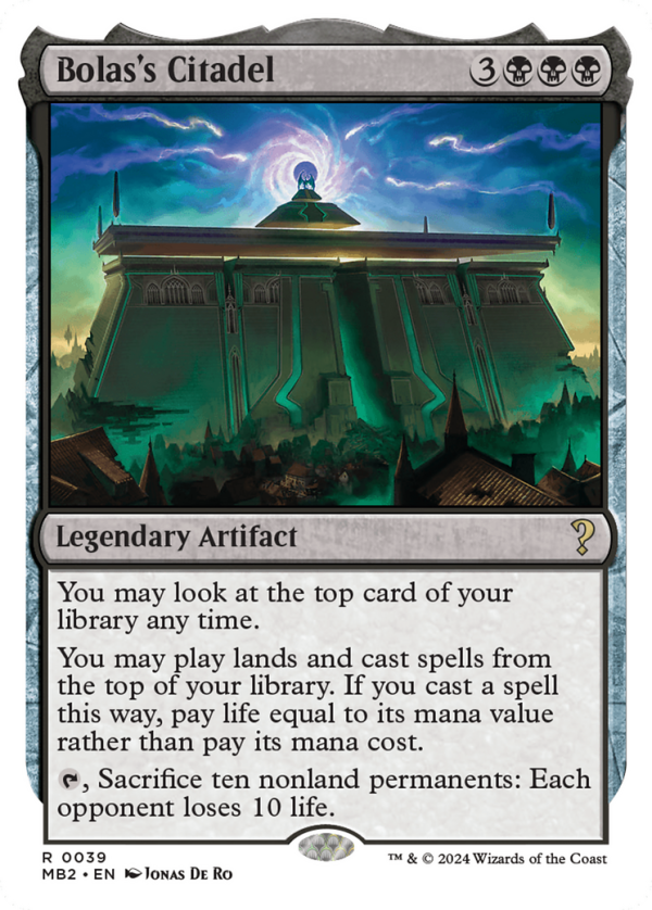 Bolas s Citadel (White Border) [Mystery Booster 2] Sale