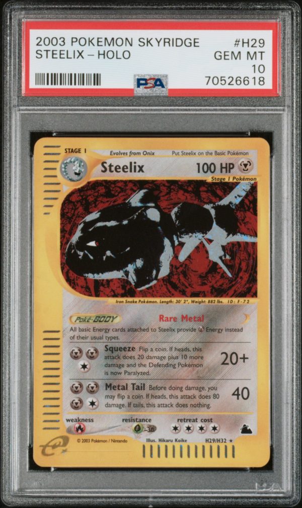 Steelix H29 H32 Skyridge PSA 1070526618 Supply