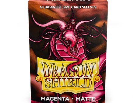 Dragon Shield: Japanese Size 60ct Sleeves - Magenta (Matte) Hot on Sale