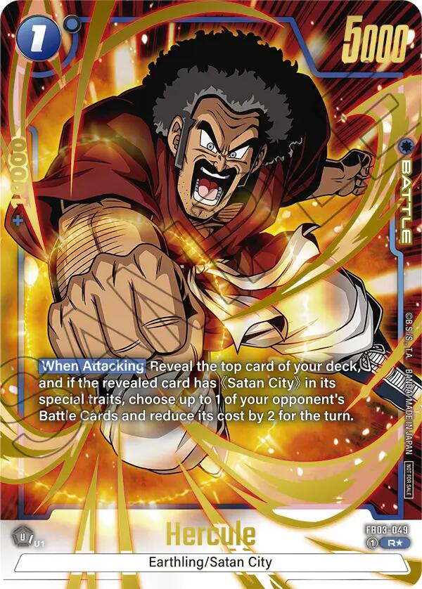 Hercule (FB03-049) (Championship Pack 02) (Gold) [Fusion World Tournament Cards] Hot on Sale