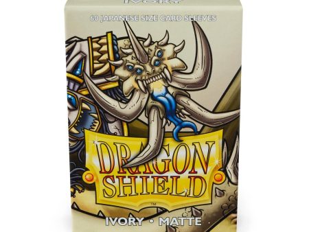 Dragon Shield: Japanese Size 60ct Sleeves - Ivory (Matte) Online