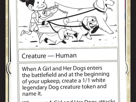 A Girl and Her Dogs [Mystery Booster 2 Playtest Cards] For Discount