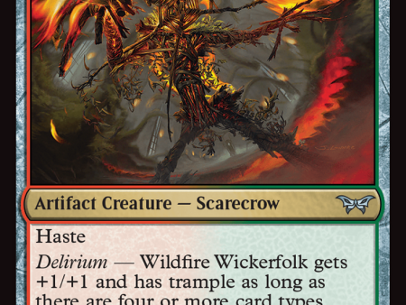 Wildfire Wickerfolk [Duskmourn: House of Horror] on Sale