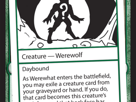 Werewhat [Mystery Booster 2 Playtest Cards] Online now