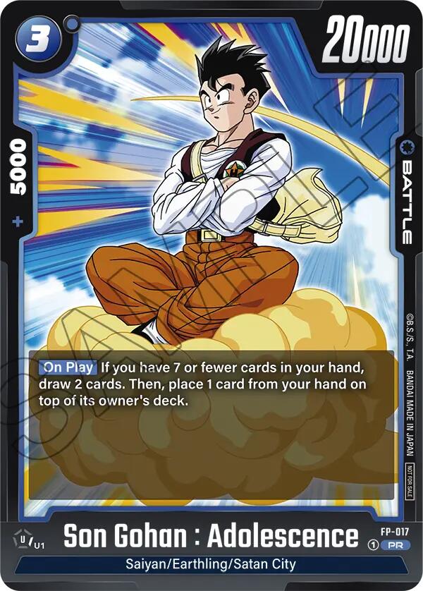 Son Gohan : Adolescence (FP-017) [Fusion World Promotion Cards] For Cheap