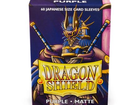 Dragon Shield: Japanese Size 60ct Sleeves - Purple (Matte) Hot on Sale