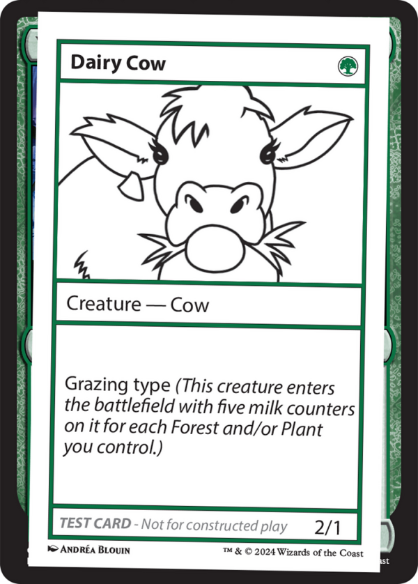 Dairy Cow [Mystery Booster 2 Playtest Cards] on Sale