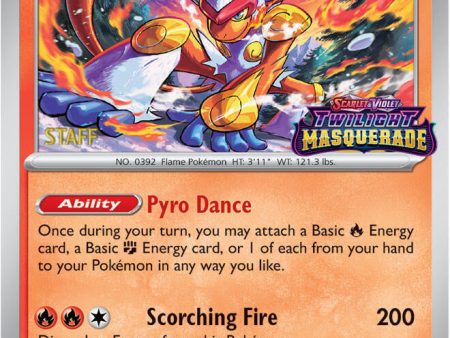 Infernape (116) (Staff) [Scarlet & Violet: Black Star Promos] For Sale