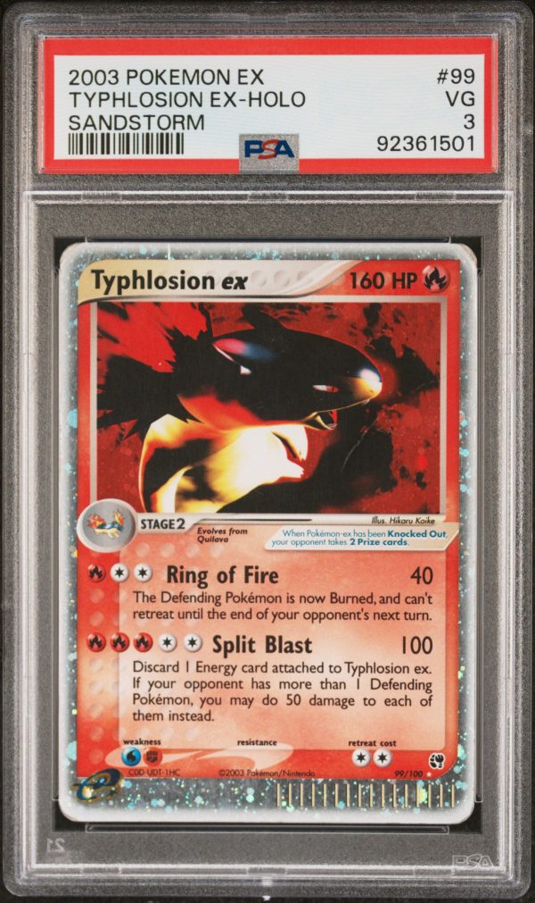 Typhlosion ex 99 100 Sandstorm PSA 3 92361501 Discount