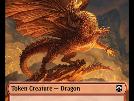 Dragon (Ripple Foil)    Copy Double-Sided Token [Modern Horizons 3 Commander Tokens] Hot on Sale