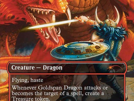 Goldspan Dragon (Rainbow Foil) [Secret Lair Drop Series] Discount