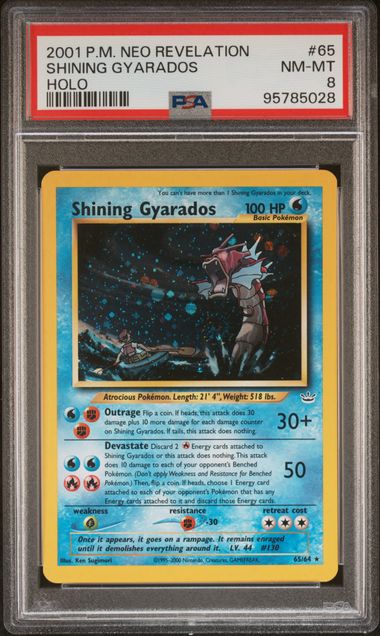 Shining Gyarados 65 64 Neo Revelation PSA 8 95785028 Supply