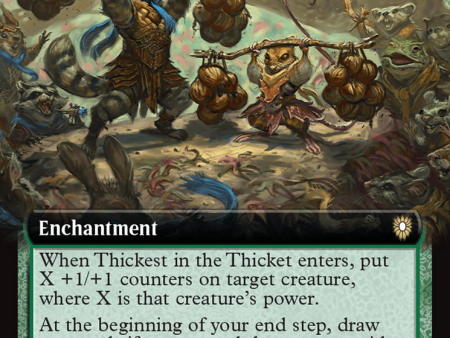 Thickest in the Thicket (Extended Art) [Bloomburrow Commander] Hot on Sale