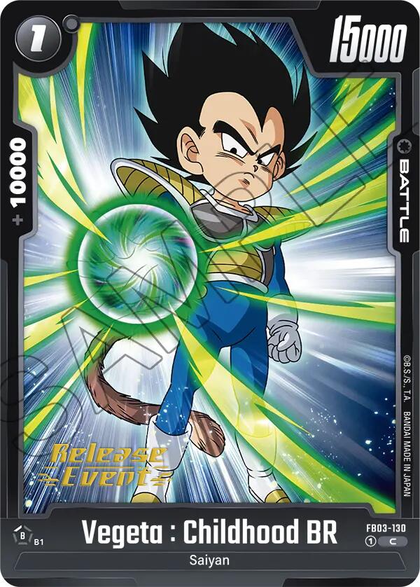 Vegeta : Childhood BR [Raging Roar Release Event Cards] Sale