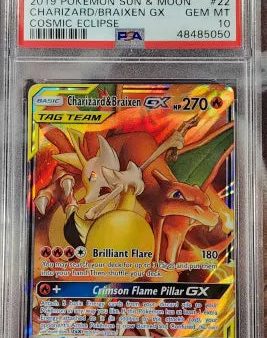 Charizard & Braixen GX 22 236 Cosmic Eclipse PSA 10 48485050 Online Sale