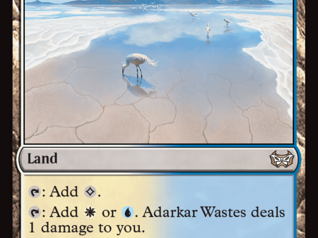 Adarkar Wastes [Duskmourn: House of Horror Commander] Online Sale