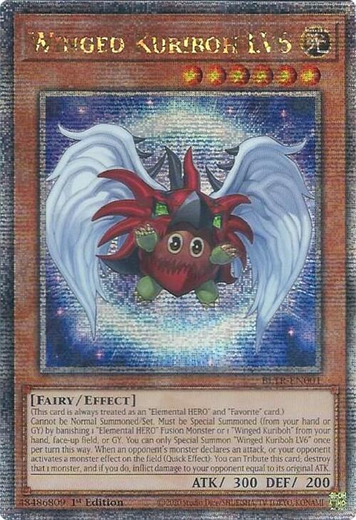 Winged Kuriboh LV6 (Quarter Century Secret Rare) [BLTR-EN001] Quarter Century Secret Rare Online Sale