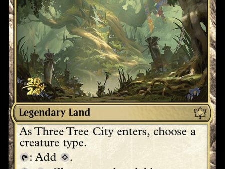 Three Tree City [Bloomburrow Prerelease Promos] on Sale