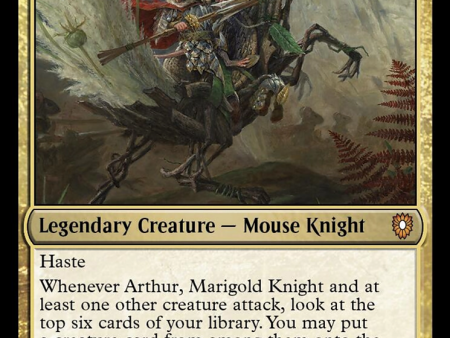 Arthur, Marigold Knight [Bloomburrow Commander] Discount