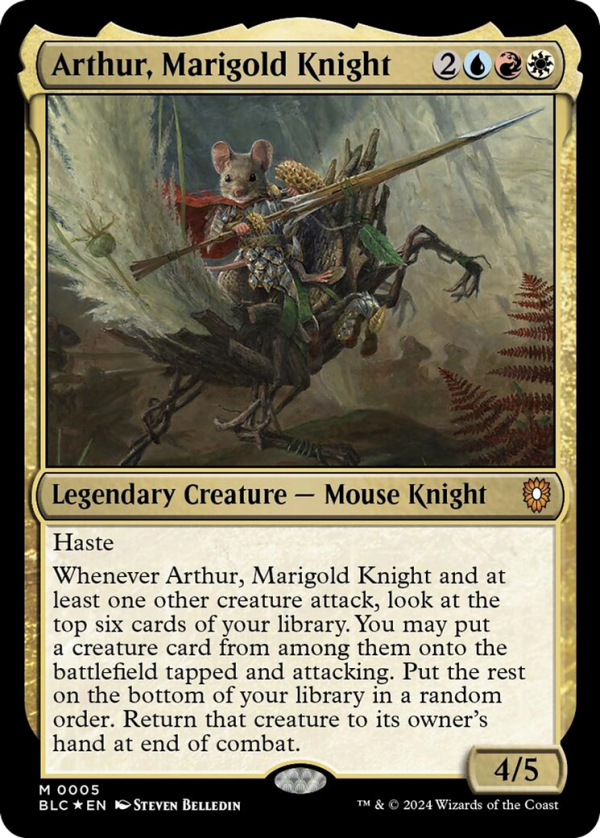 Arthur, Marigold Knight [Bloomburrow Commander] Discount