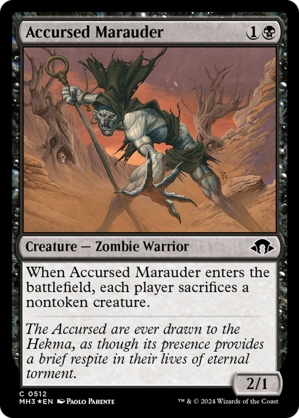 Accursed Marauder (Ripple Foil) [Modern Horizons 3] For Discount