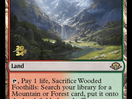 Wooded Foothills [Modern Horizons 3 Prerelease Promos] Cheap