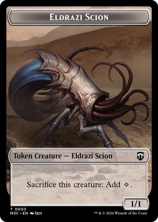 Eldrazi Scion    Eldrazi Spawn Double-Sided Token [Modern Horizons 3 Commander Tokens] Supply