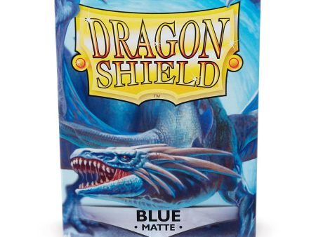 Dragon Shield: Standard 100ct Sleeves - Blue (Matte) Discount