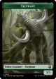 Elephant    Beast (0016) Double-Sided Token [Modern Horizons 3 Commander Tokens] Supply