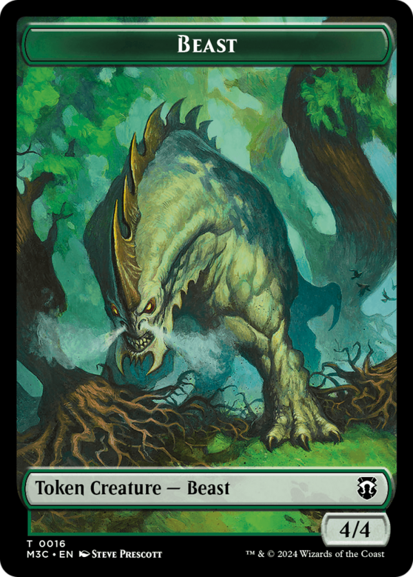 Beast (0016)    Copy Double-Sided Token [Modern Horizons 3 Commander Tokens] Online now