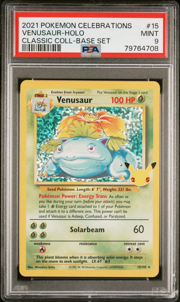 Venusaur 15 102 Celebrations PSA 9 79764708 Sale