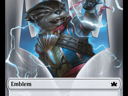 Emblem - Ral, Crackling Wit [Bloomburrow Tokens] Online