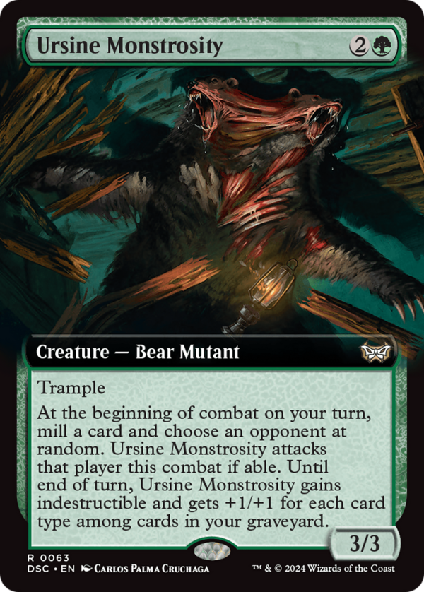 Ursine Monstrosity (Extended Art) [Duskmourn: House of Horror Commander] Sale