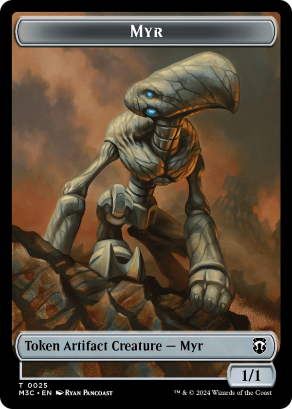 Construct    Myr Double-Sided Token [Modern Horizons 3 Commander Tokens] For Discount