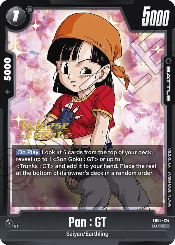 Pan : GT (FB03-124) [Raging Roar Release Event Cards] Discount