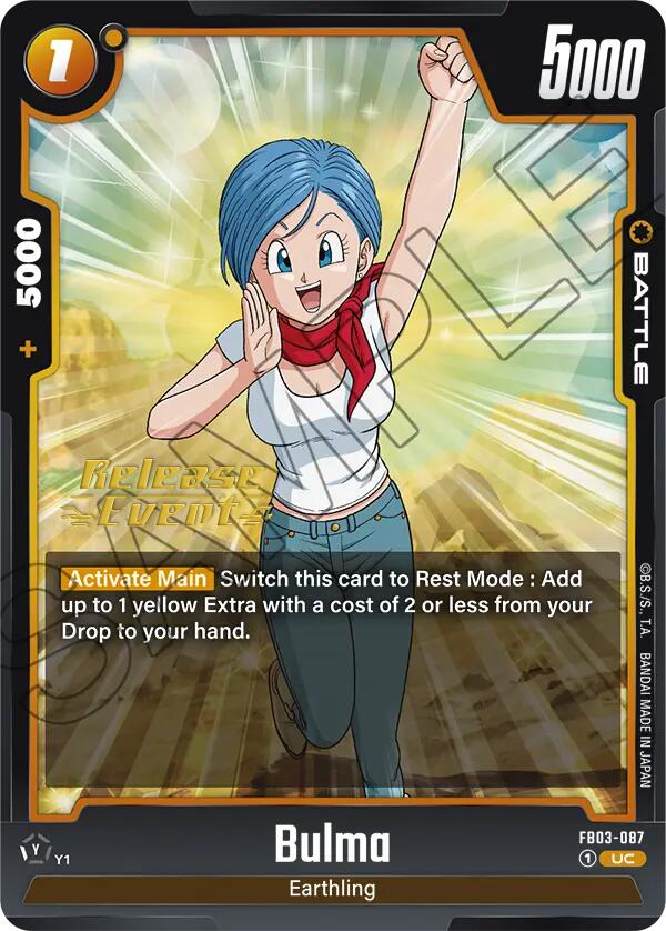 Bulma (FB03-087) [Raging Roar Release Event Cards] Fashion