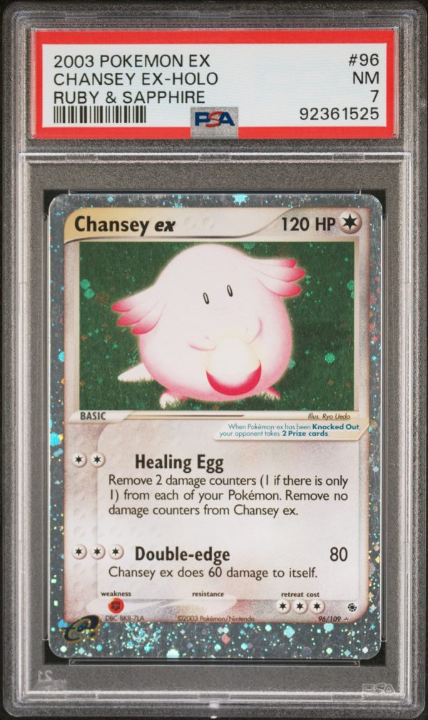 Chansey ex 96 109 Ruby and Sapphire PSA 7 92361525 Supply