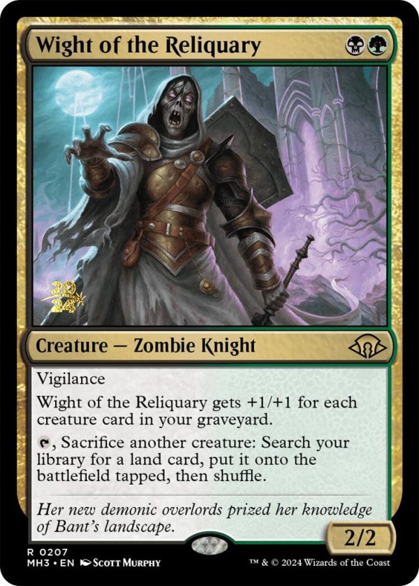 Wight of the Reliquary [Modern Horizons 3 Prerelease Promos] Online now