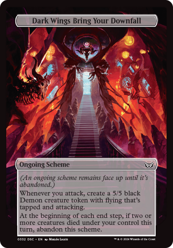 Dark Wings Bring Your Downfall (Full Art) [Duskmourn: Archenemy] Cheap